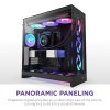 NZXT skříň H9 Flow RGB dvoukomorová ATX / 1x140 RGB mm / 1x 120mm RGB fan / prosklená / černá