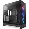 NZXT skříň H9 Flow RGB dvoukomorová ATX / 1x140 RGB mm / 1x 120mm RGB fan / prosklená / černá