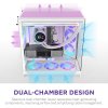NZXT skříň H9 Flow RGB dvoukomorová ATX / 1x140 RGB mm / 1x 120mm RGB fan  / prosklená / bílá