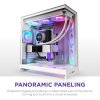 NZXT skříň H9 Flow RGB+ dvoukomorová ATX / 2x140 mm RGB fan / 1x120 RGB fan / prosklená / controller / bílá