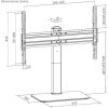 Univerzální stojan Brateck LDT03-23L pro TV 37"-70"otočný stolní