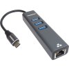 PremiumCord Adapter USB-C na Gigabit + 3x USB 3.0