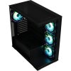 BitFenix skříň CETO Cube / 4x 120mm ARGB fan / 2x USB 3.0 / USB-C / tvrzené sklo / černá