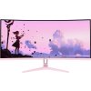 AROZZI NOVA herní monitor 34" 34T2K165 Pink/ LED/ 3440x1440/ 165Hz/ VA/ 4000:1/ 1ms/ 2xHDMI/ 2xDP/ růžový