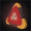LED varovný trojúhelník, nabíjecí, COB LED + červená LED