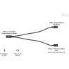 i-tec přípojný kabel USB-C Splitter Audio/Data, Power Delivery 100W