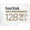 SanDisk MAX ENDURANCE microSDXC 128GB / C10, U3, V30 / 60,000 Hours / + SD Adaptér