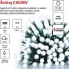 LED vánoční cherry řetěz – kuličky, 30 m, venkovní i vnitřní,studená bílá,programy,časovač