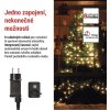 LED vánoční cherry řetěz – kuličky, 20 m, venkovní i vnitřní, teplá bílá, programy,časovač