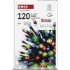 LED vánoční řetěz, 12 m, venkovní i vnitřní, multicolor, programy, časovač