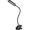 IMMAX LED stolní lampička CLIP/ 7,5W/ DC 12V/1A/ CCT/ IP20/ černá