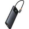 Baseus Metal Gleam II Series 10v1 USB-C HUB Dokovací Stanice Cosmic Black