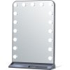 IMMAX LED zrcadlo HOLLYWOOD Make-up/ CCT/ LCD display/ USB C/A výstupy/ šedé