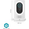 NEDIS IP kamera/ venkovní/ IP65/ Wi-Fi/ 3Mpix/ 1296p/ dobíjecí/ reflektor/ detekce pohybu/ noční vidění 10m/ černá