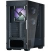 Zalman skříň Z10 DS / Middle Tower / 3x120mm fan / 2x USB 3.0 / USB-C / odnímatelný 15.6 displej / tvrzené sklo / černá