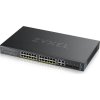 ZyXEL GS2220-28HP 24-port GbE L2 PoE switch, GbE Uplink, NCC Pro pack licence na 1 rok