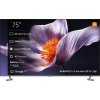 Xiaomi/Smart Display S Pro Mini LED 75 2026/75"/4K UHD/Šedá