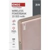 Powerbanka EMOS WI 1031, 10 000 mAh, 20 W + wireless, růžovo-zlatá