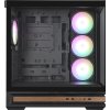 Zalman skříň P40 Namu / midT/ 4x120mm ARGB fan / 2xUSB 3.0 / USB-C / panoramatická / dřevěné doplňky / černá