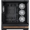 Zalman skříň P40 Namu / midT/ 4x120mm ARGB fan / 2xUSB 3.0 / USB-C / panoramatická / dřevěné doplňky / černá