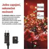 LED vánoční řetěz, 4 m, venkovní i vnitřní, multicolor, programy, časovač