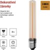 LED žárovka DECO T30/ E27 / 2 W (11 W) / 100 lm / flame