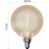 LED žárovka DECO G130OA / E27 / 4 W (22 W) / 220 lm / flame