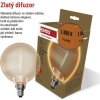 LED žárovka DECO G130OA / E27 / 4 W (22 W) / 220 lm / flame