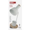 Stolní lampa POPPY na žárovku E27, bílá