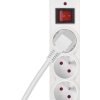 Přepěťová ochrana – 3 zásuvky, 1,5 m, bílá