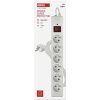 Přepěťová ochrana – 6 zásuvek, 3 m, bílá
