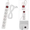 Přepěťová ochrana – 6 zásuvek, 5 m, bílá