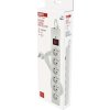 Přepěťová ochrana – 6 zásuvek, 5 m, bílá