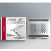 AXAGON STND-LR, hliníkový stojan pro notebooky 10" - 17" s nastavitelnou výškou, úhlem a 360° rotací