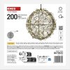 LED vánoční koule – 200 LED, venkovní i vnitřní, teplá bílá