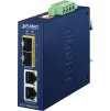 Planet IGT-2205AT-E průmyslový kompaktní konvertor 2x1GBASE-T to 2x1GBASE-X SFP, IP40, -40~75°C, 12-58VDC