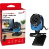 GENIUS FaceCam 1000X Q Blue/ 720p HD/ 360° rotace/ 90° náklon/ USB 2.0/ UVC/ mikrofon/ modrá