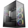 DEEPCOOL skříň CG580 4F V2 / ATX / 4x120mm ARGB fans / 2xUSB 3.0 / panoramatická / tvrzené sklo / černá