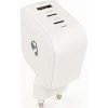 NEDIS síťová nabíječka/ 70 W/ PD 3.0/ rychlé nabíjení/ 1.5 / 2.25 / 2.5 / 3.0 / 3.5 A/ USB-A/ 2x USB-C/ bílá