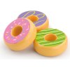 Dětská dřevěná hračka Viga sada 6 dřevěných donutů