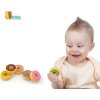 Dětská dřevěná hračka Viga sada 6 dřevěných donutů