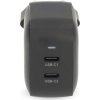 NEDIS síťová nabíječka/ 45 W/ PD 3.0/ rychlé nabíjení/ 2.25 / 3.0 A/ 2x USB-C/ černá