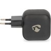 NEDIS síťová nabíječka/ 45 W/ PD 3.0/ rychlé nabíjení/ 2.25 / 3.0 A/ 2x USB-C/ černá