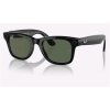 Meta Ray-Ban Wayfarer, AI brýle, Shiny Black, G15 Green