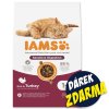 Krmivo IAMS Cat Adult Sensitive Digestion Turkey 10kg + Kapsička IAMS (12x85g) ZDARMA