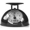 NEDIS Melissa kuchyňská váha/ analogová/ nosnost 5kg/ vyjímatelná mísa/ nerezová ocel/ černá