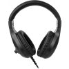 Sluchátka k PC C-TECH MHS-05, 3,5mm jack, černá