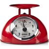 NEDIS Melissa kuchyňská váha/ analogová/ nosnost 5kg/ vyjímatelná mísa/ nerezová ocel/ červená