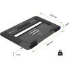 EVOLVEO TopLift, hliníkový podstavec pod notebook do 16", černý