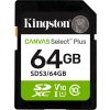 KINGSTON Canvas Select Plus Gen3 64GB SDXC / C10 / UHS-I U1 V10 / up to  100MB/s